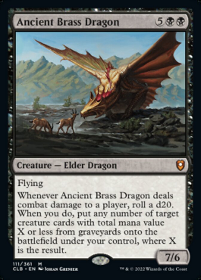 Ancient Brass Dragon [Commander Legends: Battle for Baldur's Gate] | Exor Games Dartmouth