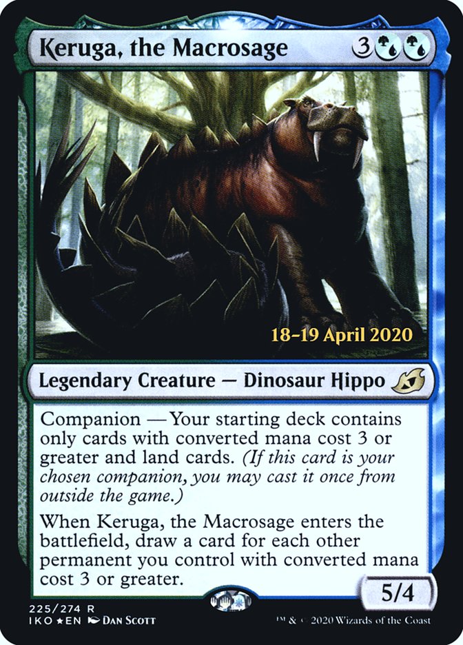 Keruga, the Macrosage  [Ikoria: Lair of Behemoths Prerelease Promos] | Exor Games Dartmouth