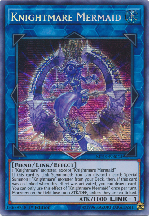 Knightmare Mermaid [MP19-EN025] Prismatic Secret Rare | Exor Games Dartmouth