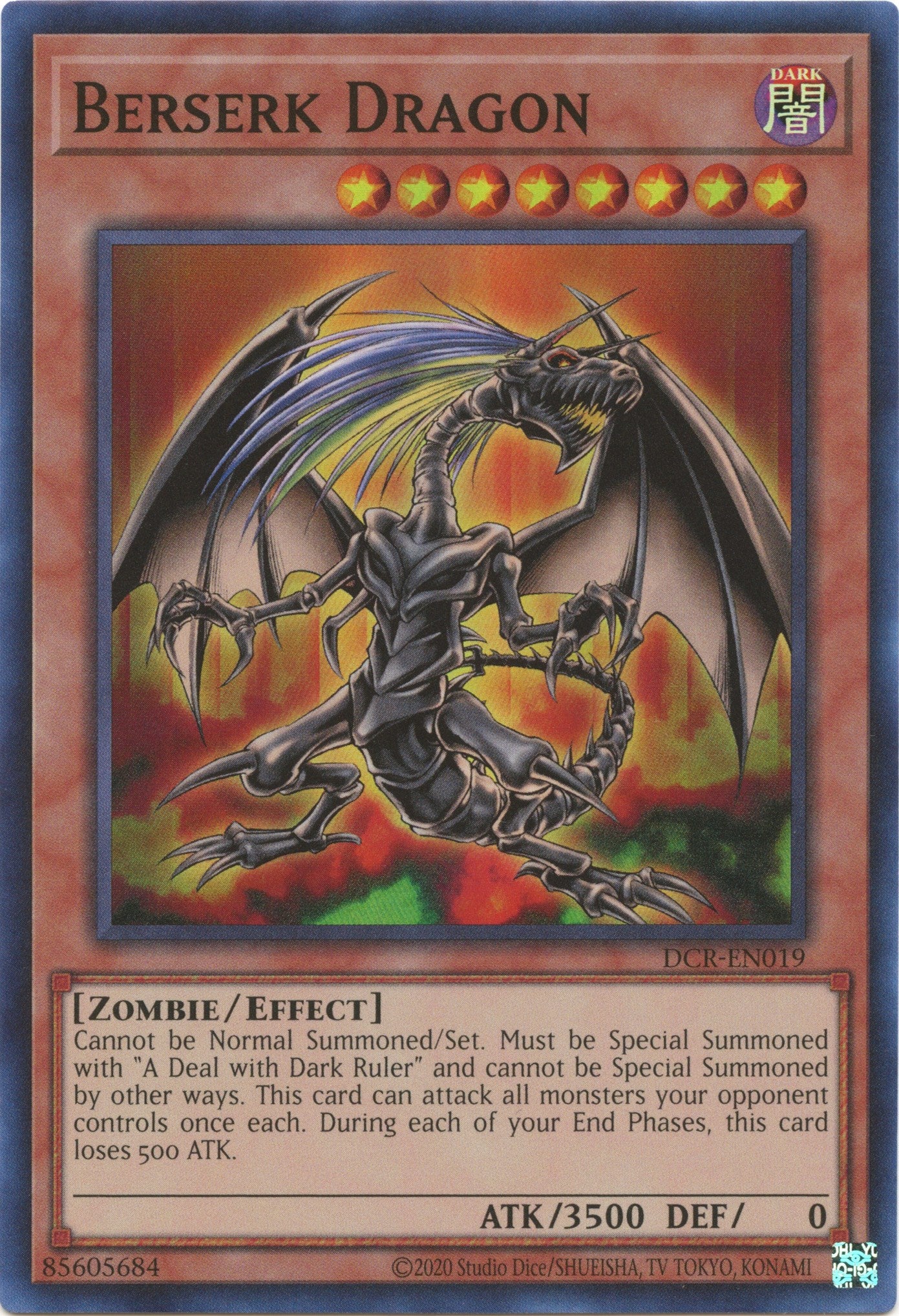 Berserk Dragon (25th Anniversary) [DCR-EN019] Super Rare | Exor Games Dartmouth