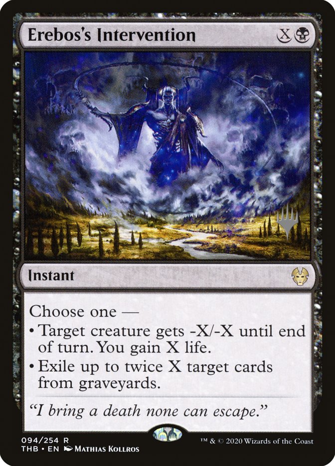 Erebos's Intervention (Promo Pack) [Theros Beyond Death Promos] | Exor Games Dartmouth