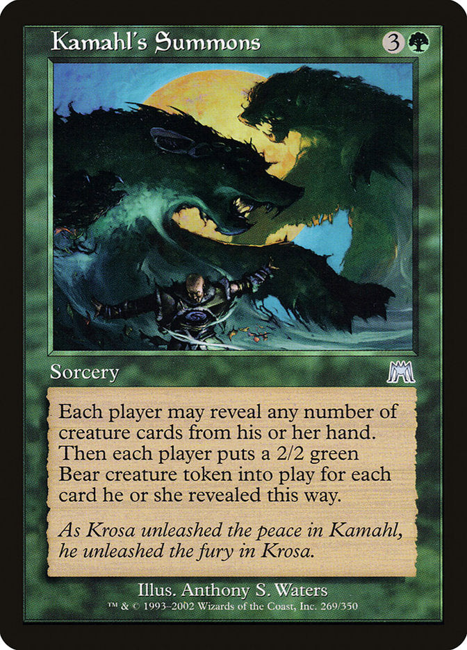 Kamahl's Summons [Onslaught] | Exor Games Dartmouth