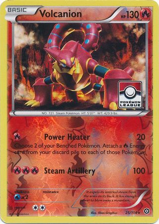 Volcanion (25/114) (League Promo) [XY: Steam Siege] | Exor Games Dartmouth