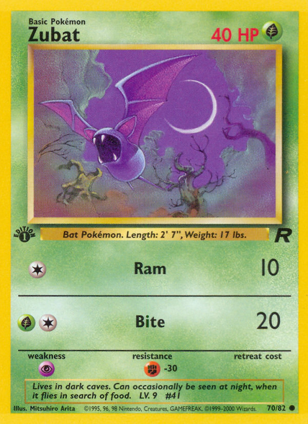 Zubat (70/82) [Team Rocket 1st Edition] | Exor Games Dartmouth