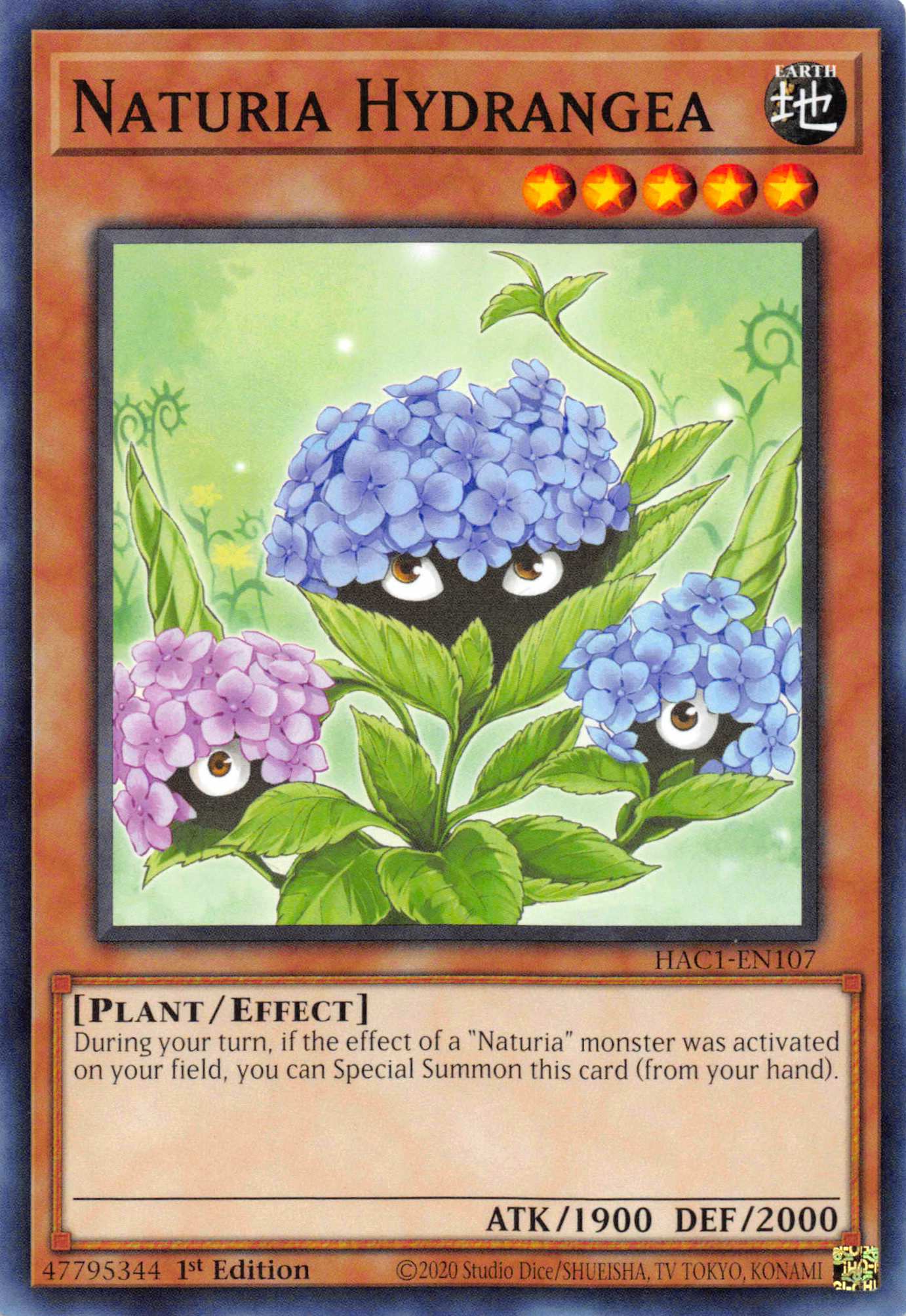 Naturia Hydrangea [HAC1-EN107] Common | Exor Games Dartmouth