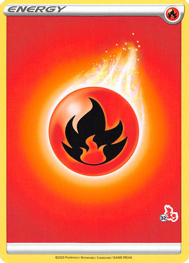 Fire Energy (Cinderace Stamp #32) [Battle Academy 2022] | Exor Games Dartmouth