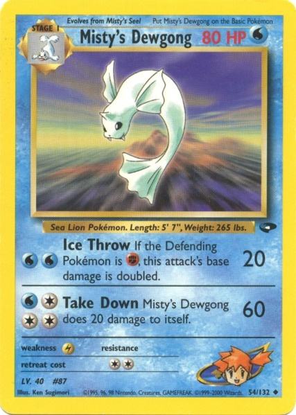 Misty's Dewgong (54/132) [Gym Challenge Unlimited] | Exor Games Dartmouth