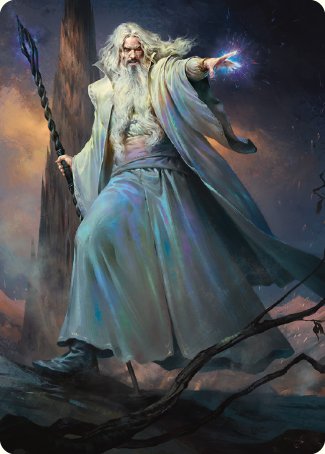 Saruman of Many Colors Art Card [The Lord of the Rings: Tales of Middle-earth Art Series] | Exor Games Dartmouth