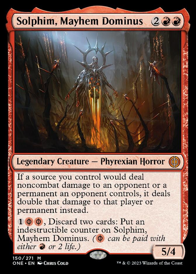 Solphim, Mayhem Dominus [Phyrexia: All Will Be One] | Exor Games Dartmouth