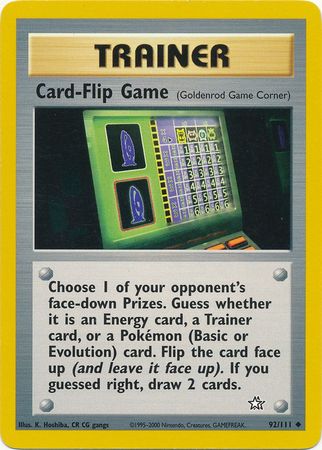 Card-Flip Game (92/111) [Neo Genesis Unlimited] | Exor Games Dartmouth