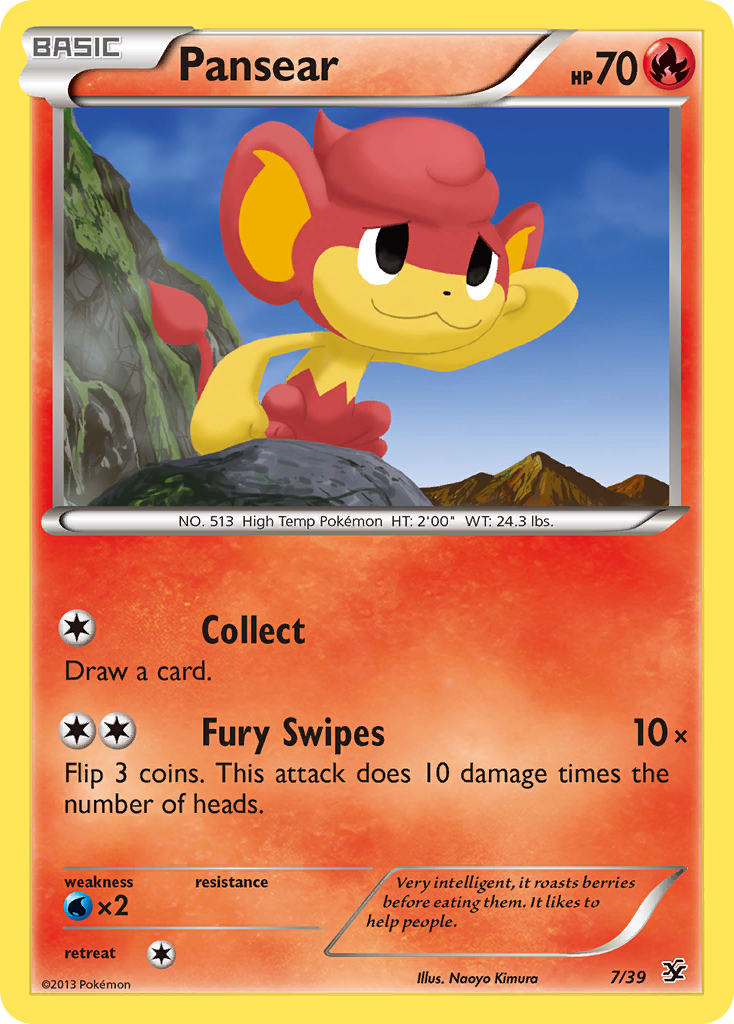Pansear (7/39) [XY: Kalos Starter Set] | Exor Games Dartmouth
