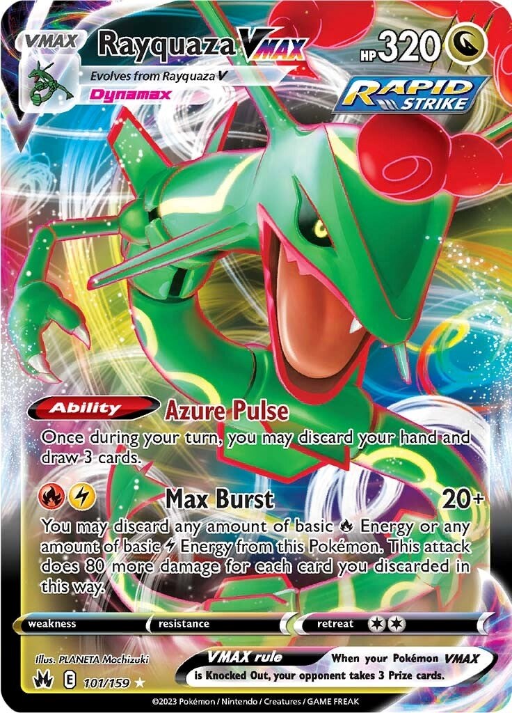 Rayquaza VMAX (101/159) (101) [Sword & Shield: Crown Zenith] | Exor Games Dartmouth