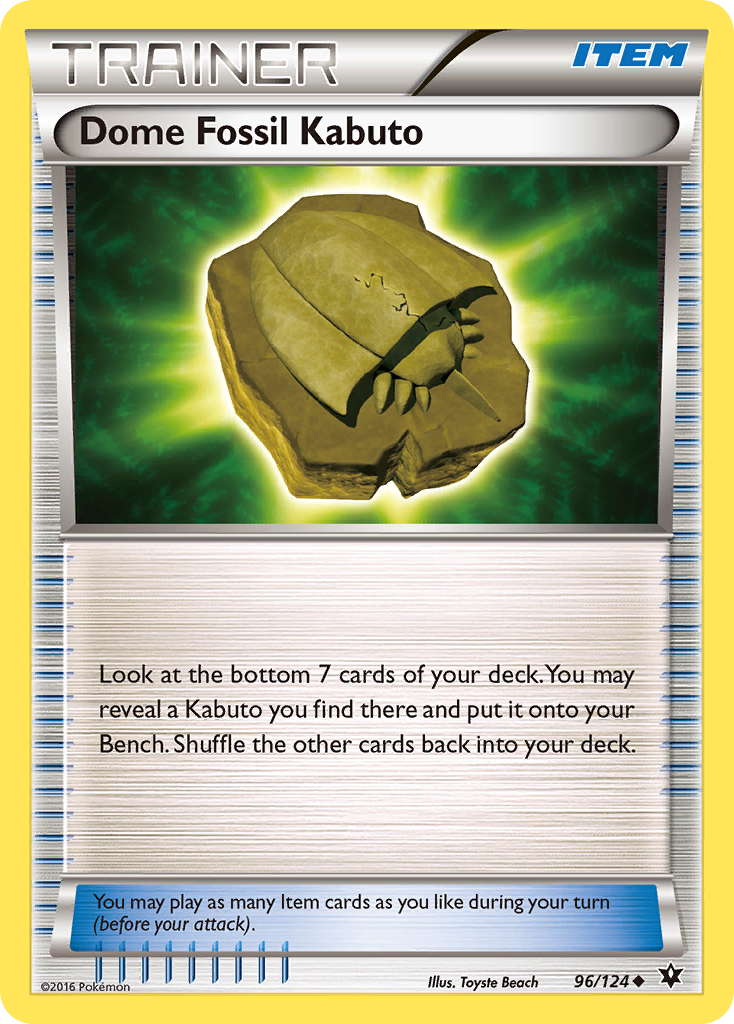 Dome Fossil Kabuto (96/124) [XY: Fates Collide] | Exor Games Dartmouth