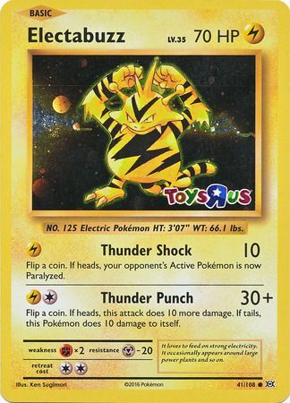 Electabuzz (41/108) (Toys R Us Promo) [XY: Evolutions] | Exor Games Dartmouth