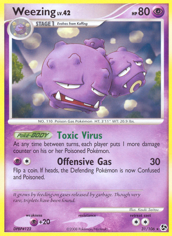 Weezing (31/106) [Diamond & Pearl: Great Encounters] | Exor Games Dartmouth