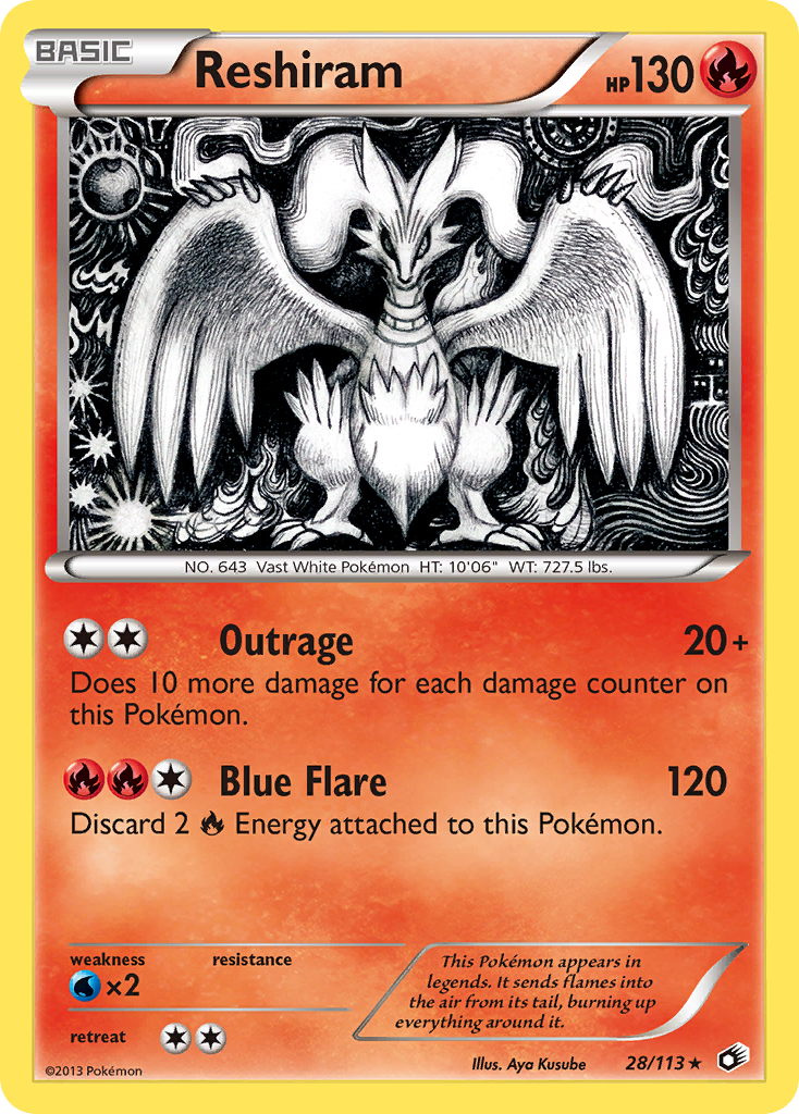 Reshiram (28/113) [Black & White: Legendary Treasures] | Exor Games Dartmouth