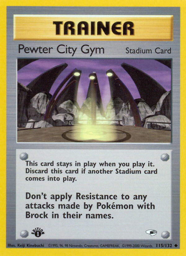Pewter City Gym (115/132) [Gym Heroes 1st Edition] | Exor Games Dartmouth