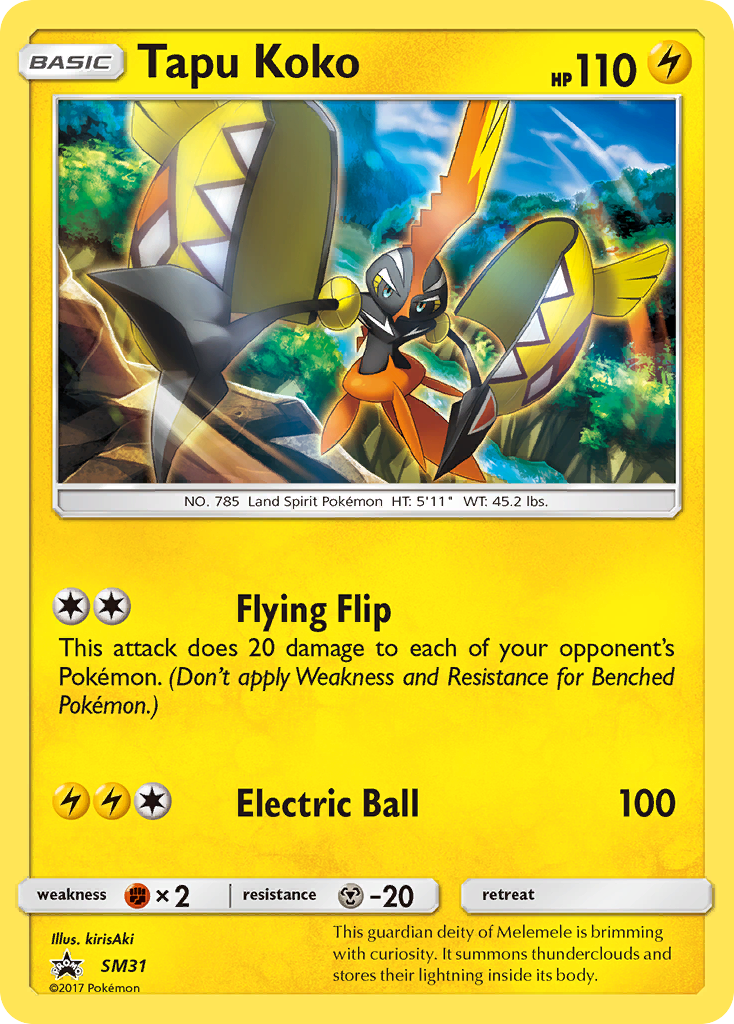 Tapu Koko (SM31) [Sun & Moon: Black Star Promos] | Exor Games Dartmouth