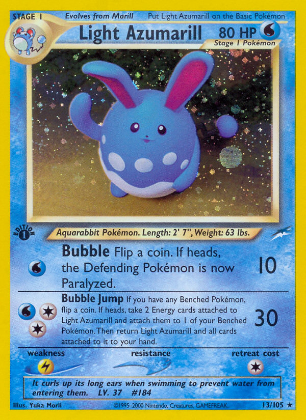 Light Azumarill (13/105) [Neo Destiny 1st Edition] | Exor Games Dartmouth