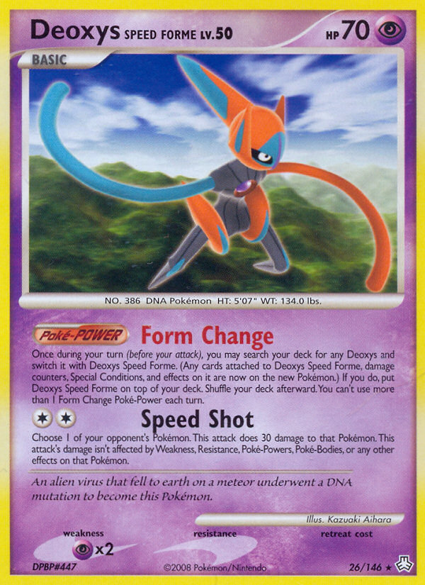 Deoxys Speed Forme (26/146) [Diamond & Pearl: Legends Awakened] | Exor Games Dartmouth