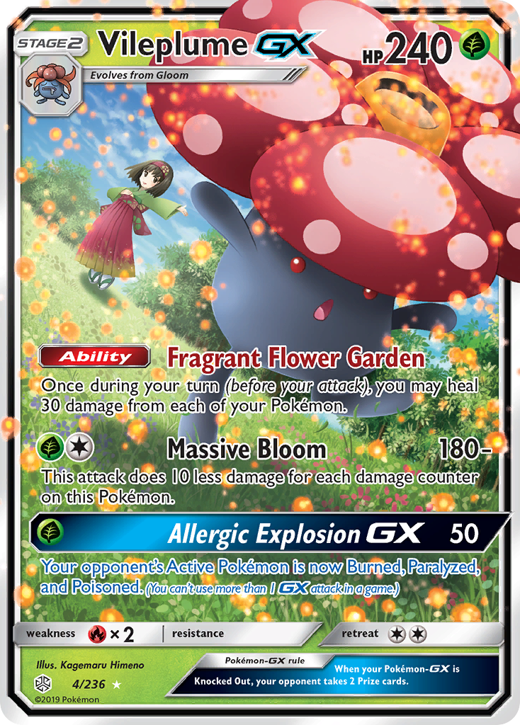 Vileplume GX (4/236) [Sun & Moon: Cosmic Eclipse] | Exor Games Dartmouth