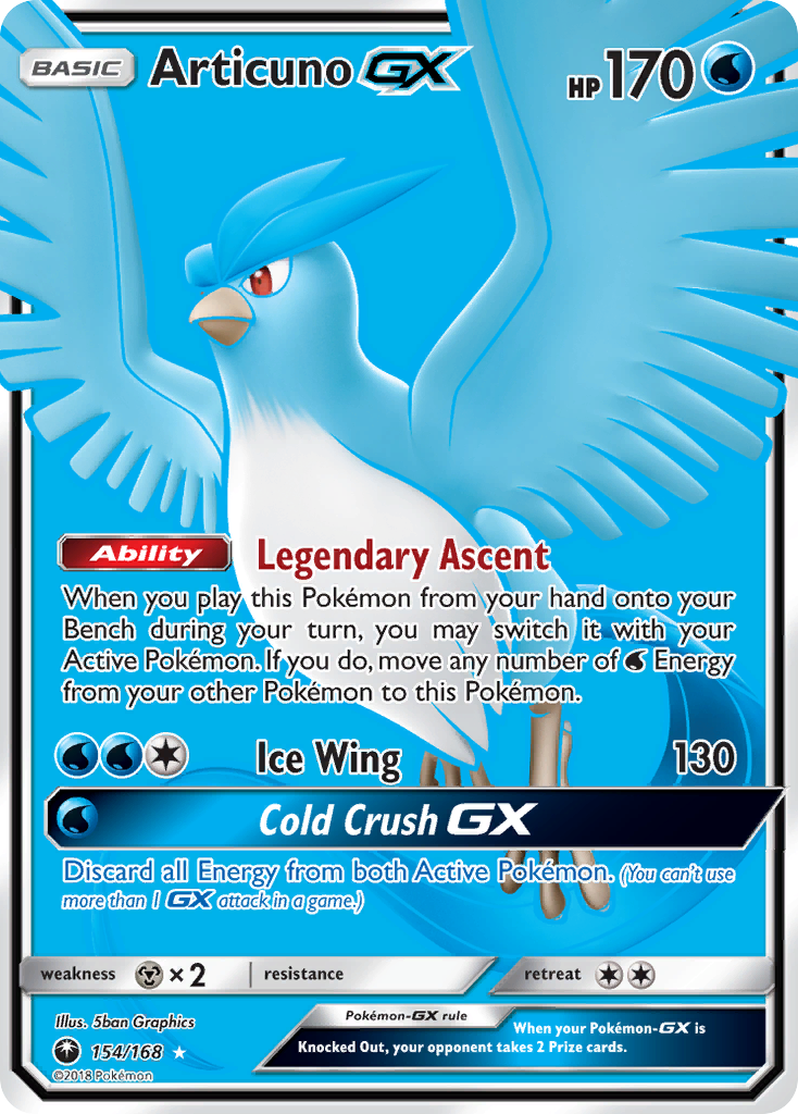 Articuno GX (154/168) [Sun & Moon: Celestial Storm] | Exor Games Dartmouth