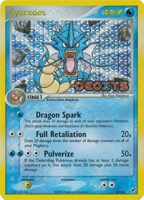 Gyarados (8/107) (Stamped) [EX: Deoxys] | Exor Games Dartmouth