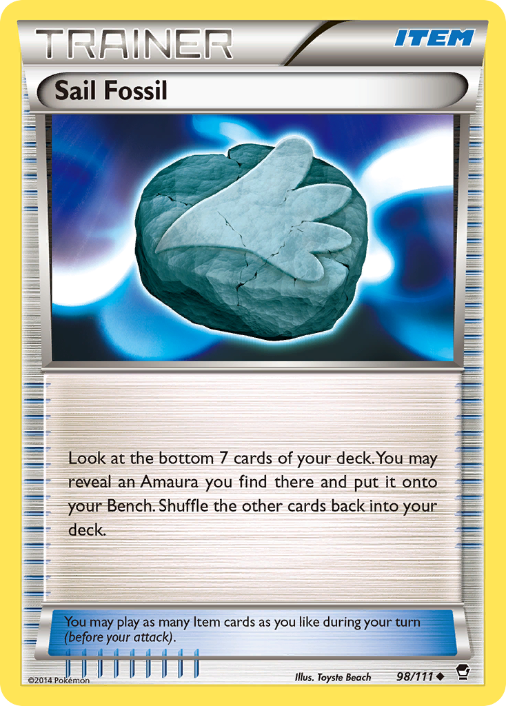 Sail Fossil (98/111) [XY: Furious Fists] | Exor Games Dartmouth